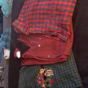 Christmas flannel t-shirts